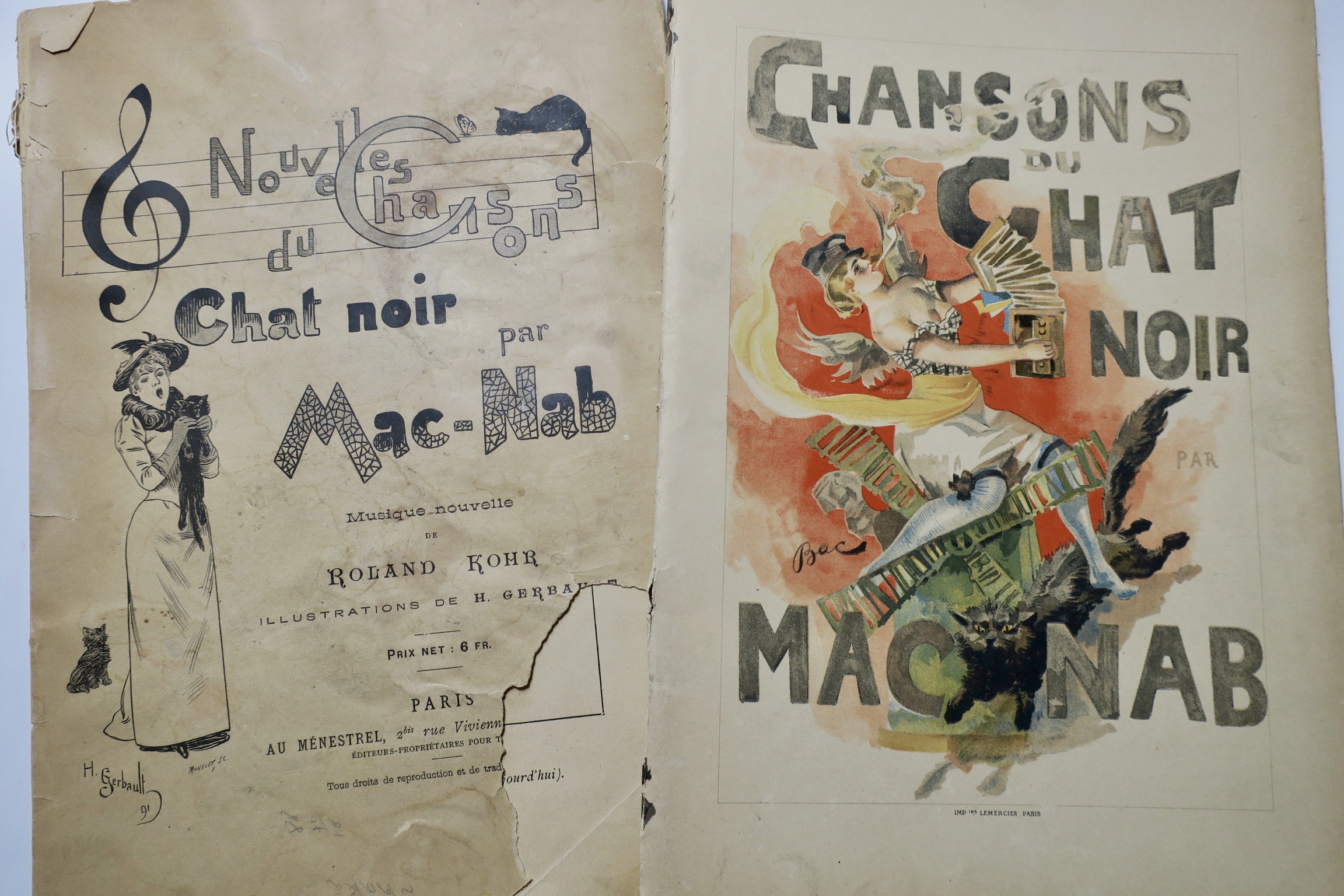 Mac Nab Chansons Du Chat Noir Nouvelles Chansons Du Chat Noir La Librairie Antique
