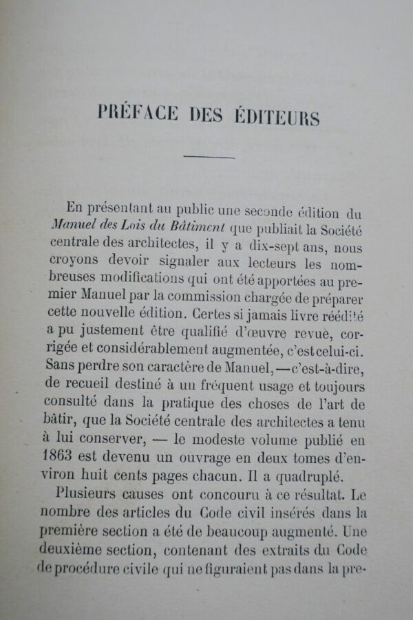 ARCHITECTURE  Manuel des lois du bâtiment 1870 – Image 11