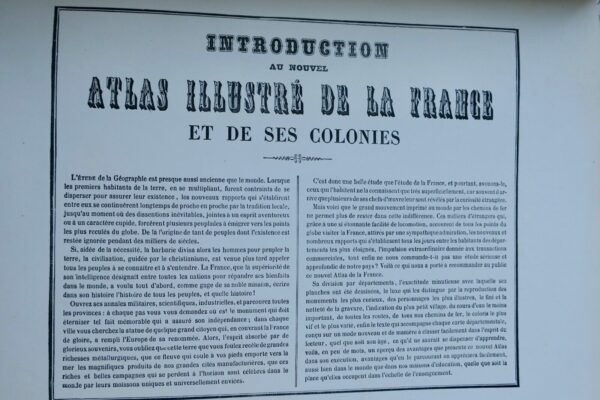 ATLAS MIGEON, POIRÉE, VUILLEMIN. La France et ses Colonies. Atlas illustré 1871 – Image 11