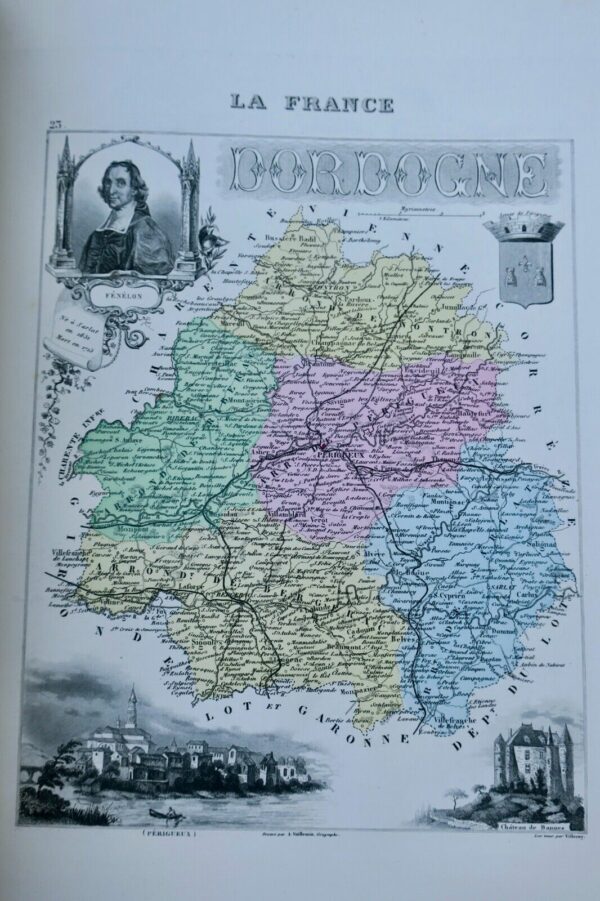 ATLAS MIGEON, POIRÉE, VUILLEMIN. La France et ses Colonies. Atlas illustré 1871 – Image 4