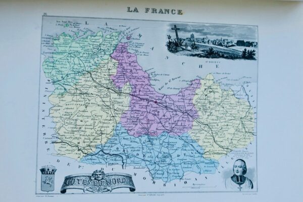 ATLAS MIGEON, POIRÉE, VUILLEMIN. La France et ses Colonies. Atlas illustré 1871 – Image 5