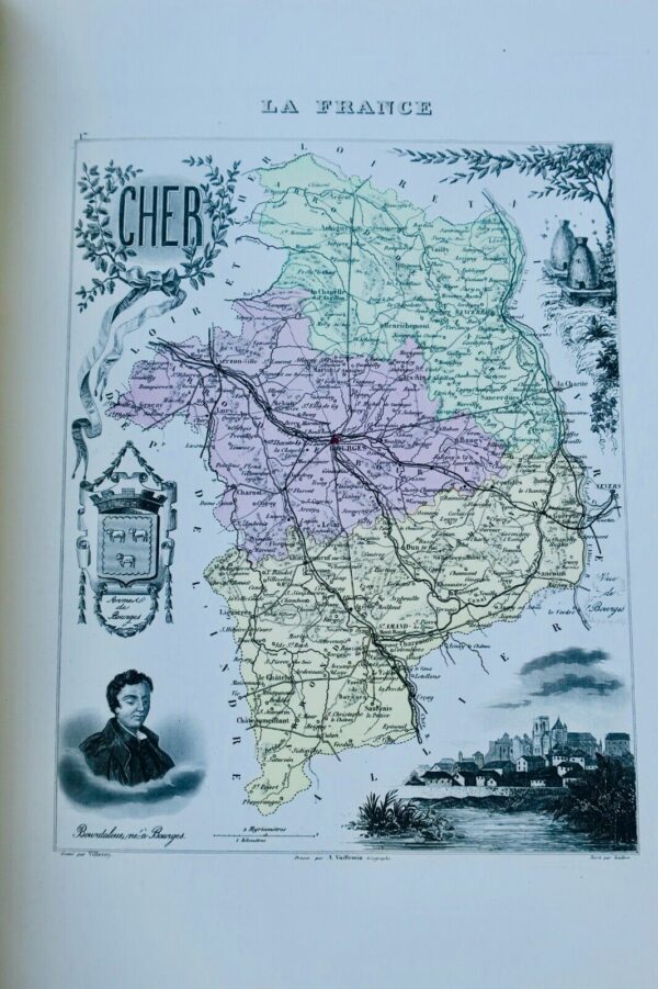 ATLAS MIGEON, POIRÉE, VUILLEMIN. La France et ses Colonies. Atlas illustré 1871 – Image 6