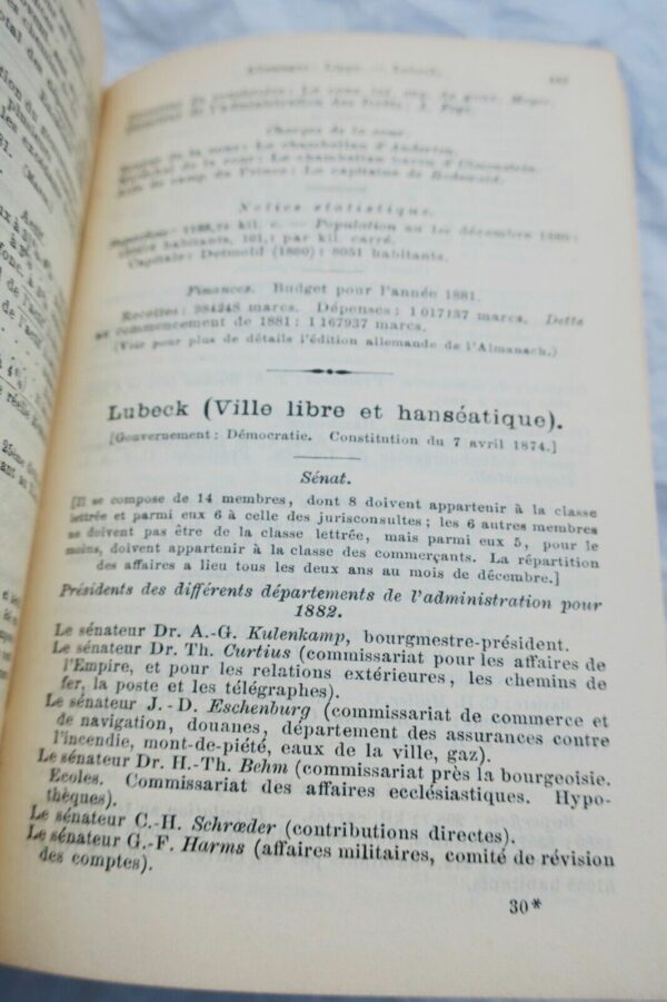 Almanach de Gotha 1882 Annuaire généalogique, diplomatique et statistique... – Image 5