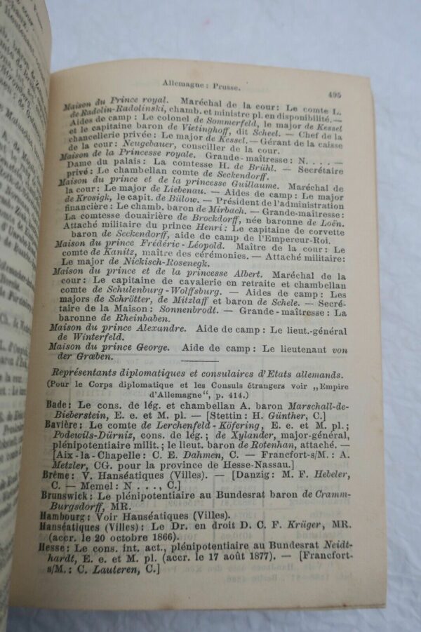 Almanach de Gotha 1888 Annuaire généalogique, diplomatique et statistique... – Image 4