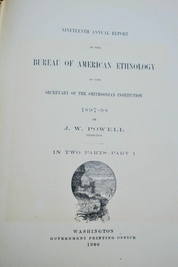 American Ethnology to the Secretary of the Smithsonian Institution 1897-98 – Image 11