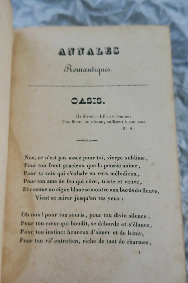 Annales romantiques Recueil morceaux choisis de littérature contemporaine 1833 – Image 9