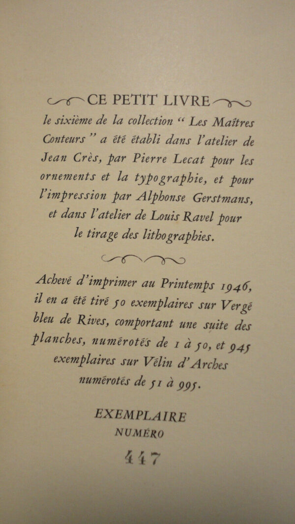 BOUFFLERS (Chevalier de) Aline, reine de Golconde. Lithographies de Jean-Edelman – Image 5