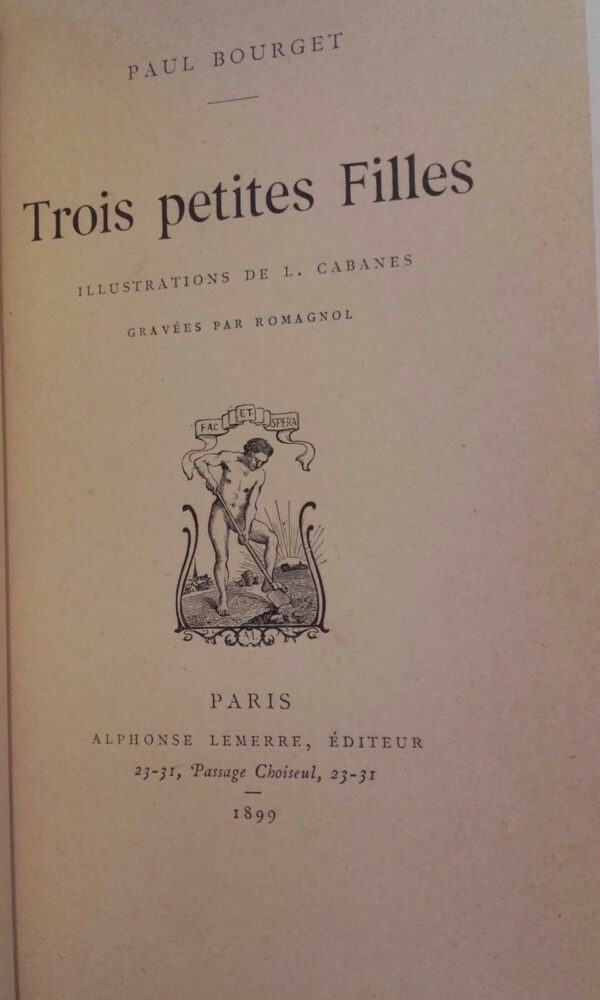 BOURGET  Trois petites filles     1899 – Image 4