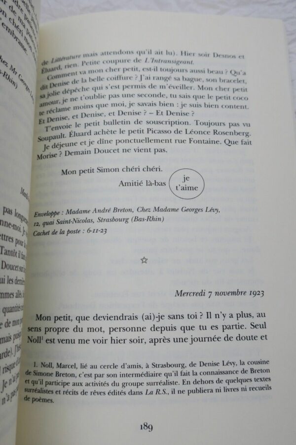 BRETON ANDRÉ LETTRES À SIMONE KAHN – Image 5