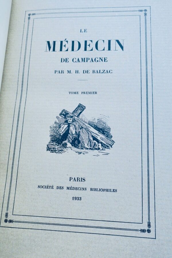 Balzac le médecin de campagne Reliure maroquin signée Taffin – Image 6