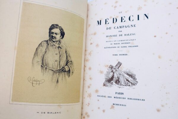 Balzac le médecin de campagne Reliure maroquin signée Taffin – Image 10