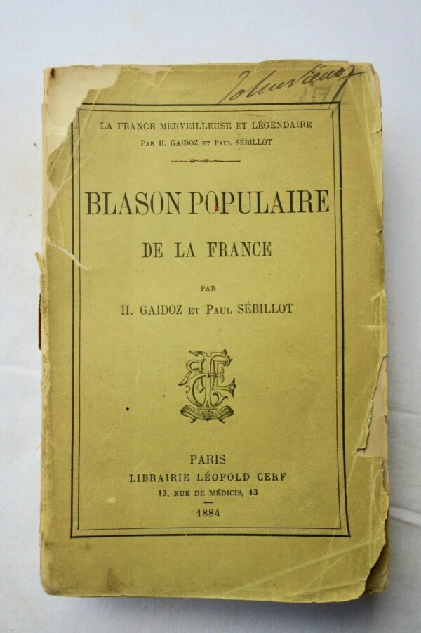 Blason populaire de la France 1884