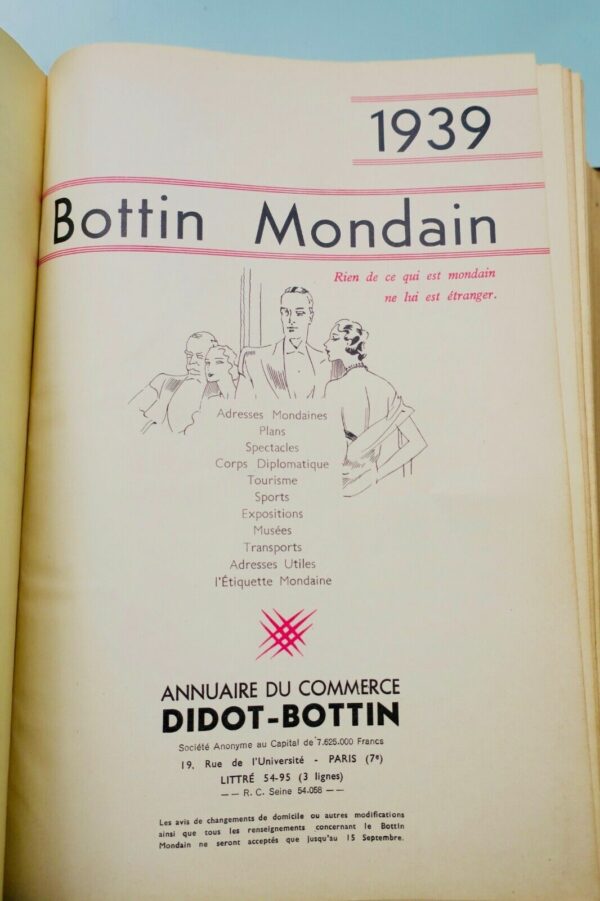 Bottin mondain 1939 – Image 9