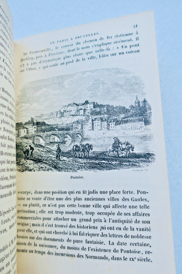 Bruxelles BELGIQUE Itinéraire du chemin de fer de Paris à Bruxelles 1853 – Image 6