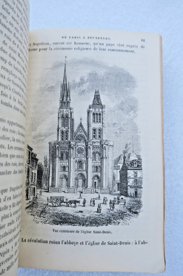 Bruxelles BELGIQUE Itinéraire du chemin de fer de Paris à Bruxelles 1853 – Image 7