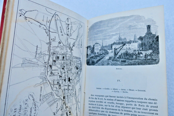 Bruxelles BELGIQUE Itinéraire du chemin de fer de Paris à Bruxelles 1853 – Image 9