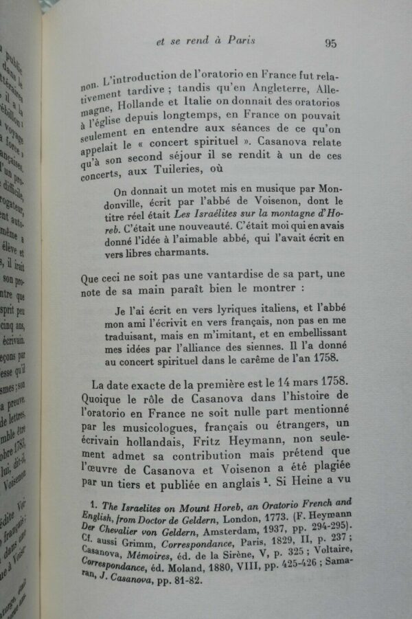 CASANOVA - BIOGRAPHIE NOUVELLE D'APRES DES DOCUMENTS INEDITS 1962 – Image 5