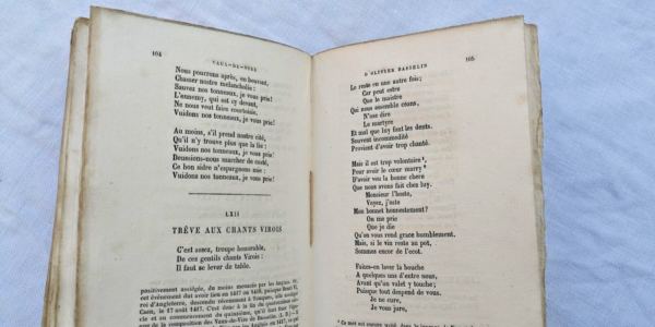 CHANSONS Vaux-de-Vire d'Olivier BASSELIN et de Jean LE HOUX 1863 – Image 4