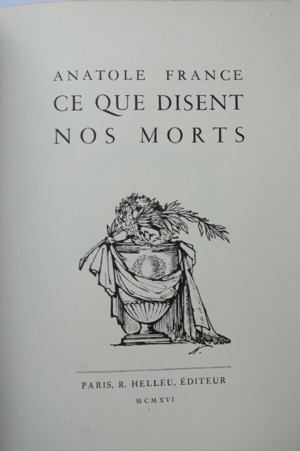 Ceux que disent nos morts 1916 Anatole France ill-Bernard Naudin – Image 6