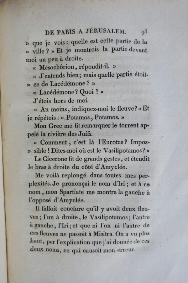 Chateaubriand Itinéraire de Paris à Jérusalem et de Jérusalem à Paris 1812 – Image 4