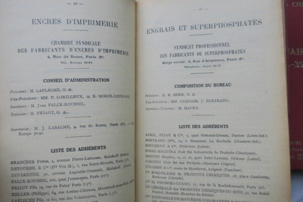 Chimie Annuaire Union des Industries Chimiques 1930-1939 – Image 8