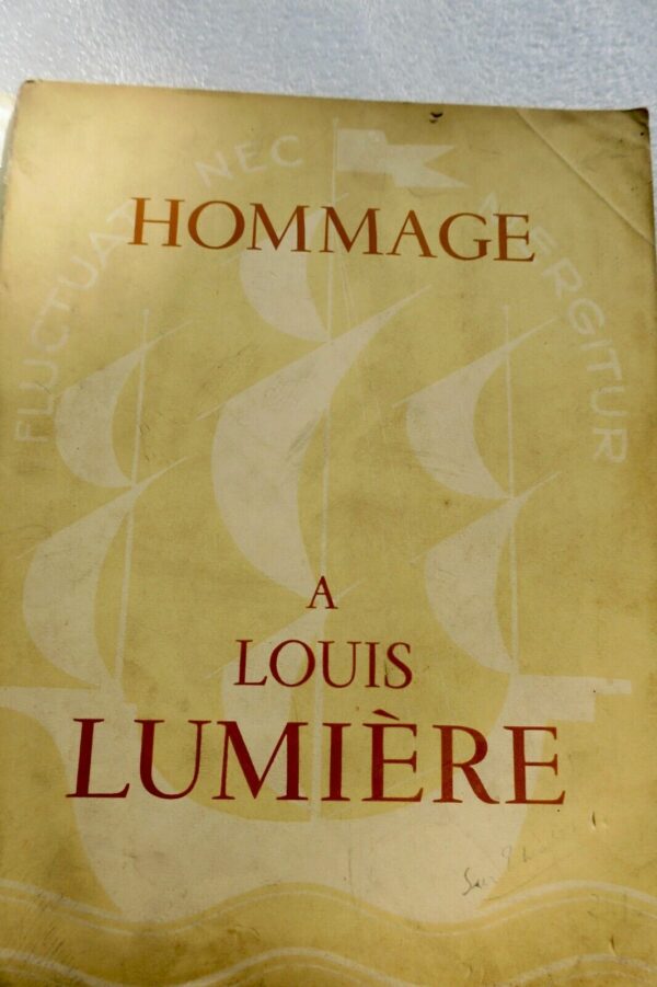 Cinema Hommage à Louis Lumière - Ville de Paris Musée Galliéra 1935 – Image 3