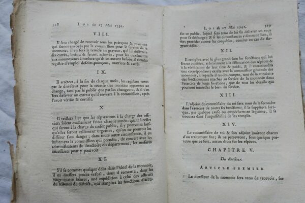 Collection.. des lois promulguées sur les décrets de l'assemblée nationale 1791 – Image 4