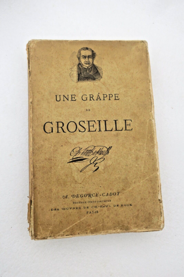 DE KOCK CH. PAUL UNE GRAPPE DE GROSEILLE. A. DEGORCE-CADOT