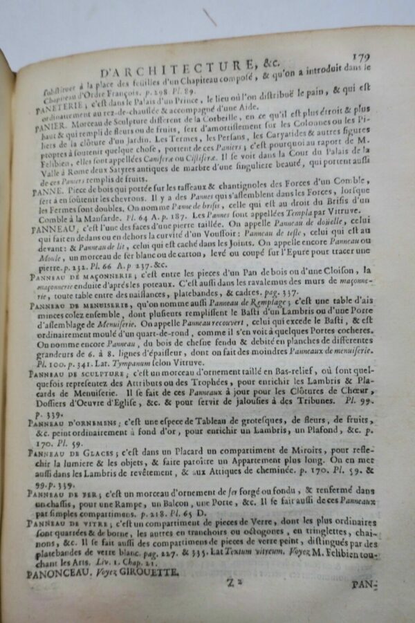 DEVILER Dictionnaire d'Architecture, ou Explications de tous les Termes, 1730 – Image 4