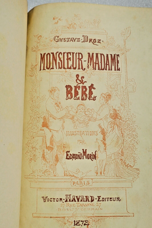 DROZ Gustave Monsieur, madame et bébé 1878 ill-Morin – Image 3