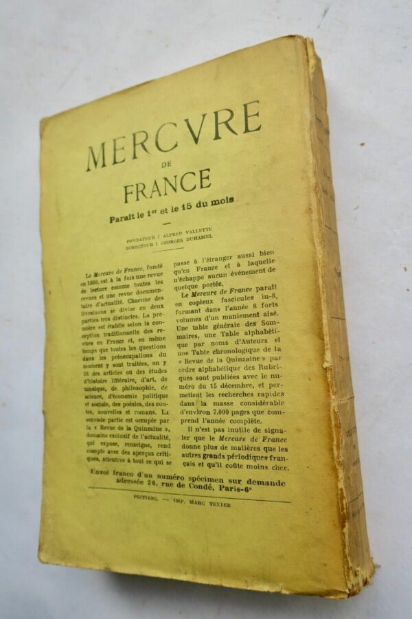 DUHAMEL GEORGES DEFENSE DES LETTRES - BIOLOGIE DE MON METIER + dédicace – Image 4