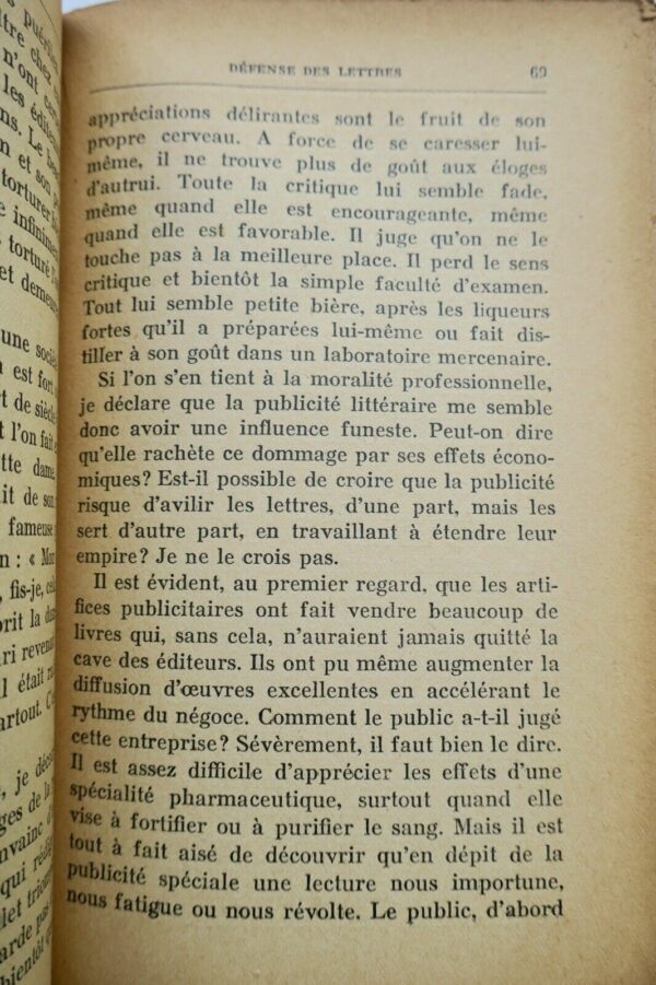 DUHAMEL GEORGES DEFENSE DES LETTRES - BIOLOGIE DE MON METIER + dédicace – Image 6