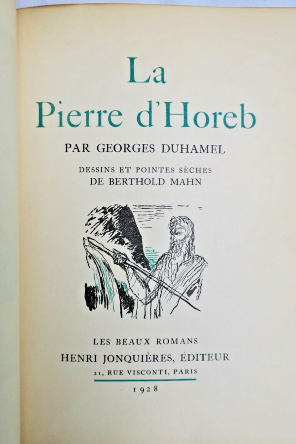 DUHAMEL (Georges) La pierre d'Horeb ill-Berthold Mahn – Image 5