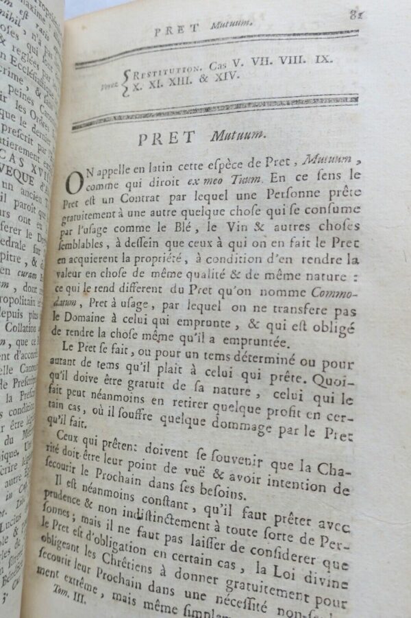 Dictionnaire portatif des cas de conscience 1758 – Image 5