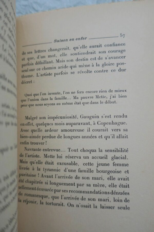 Dorsenne Jean La vie sentimentale de Paul Gauguin  1927 + dédicace – Image 4