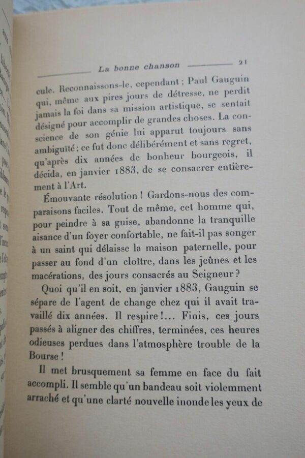 Dorsenne Jean La vie sentimentale de Paul Gauguin  1927 + dédicace – Image 6