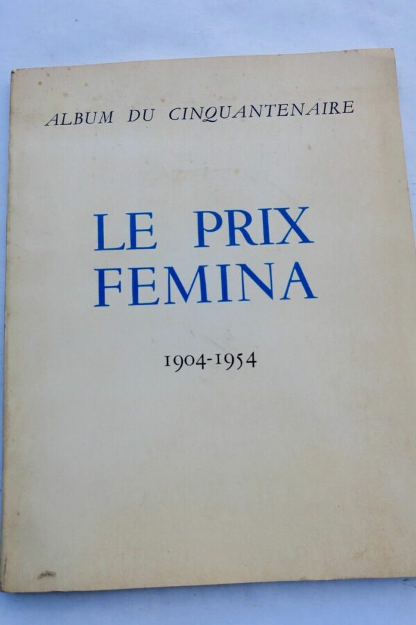 FEMINA prix Femina, album du cinquantenaire 1954 – Image 3