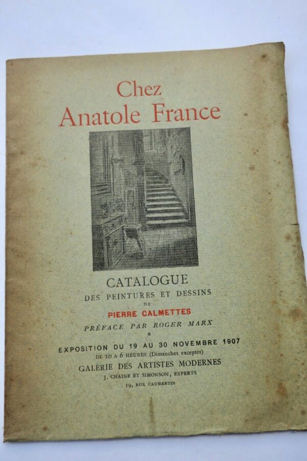 FRANCE (Anatole) Chez Anatole France. Préface par Roger Marx – Image 3