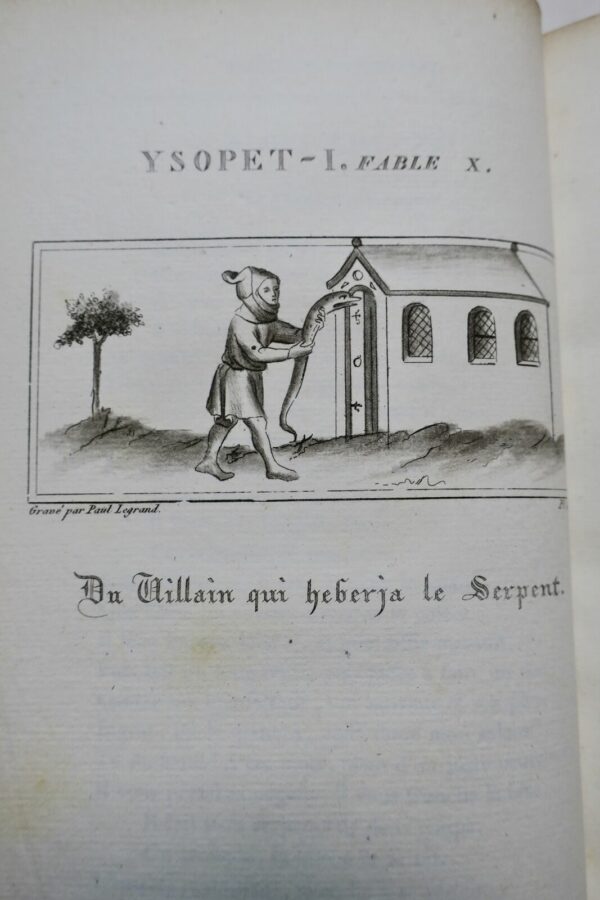  Fables inédites des XIIe, XIIIe et XIVe siècles, et Fables de La Fontaine 1825 – Image 5