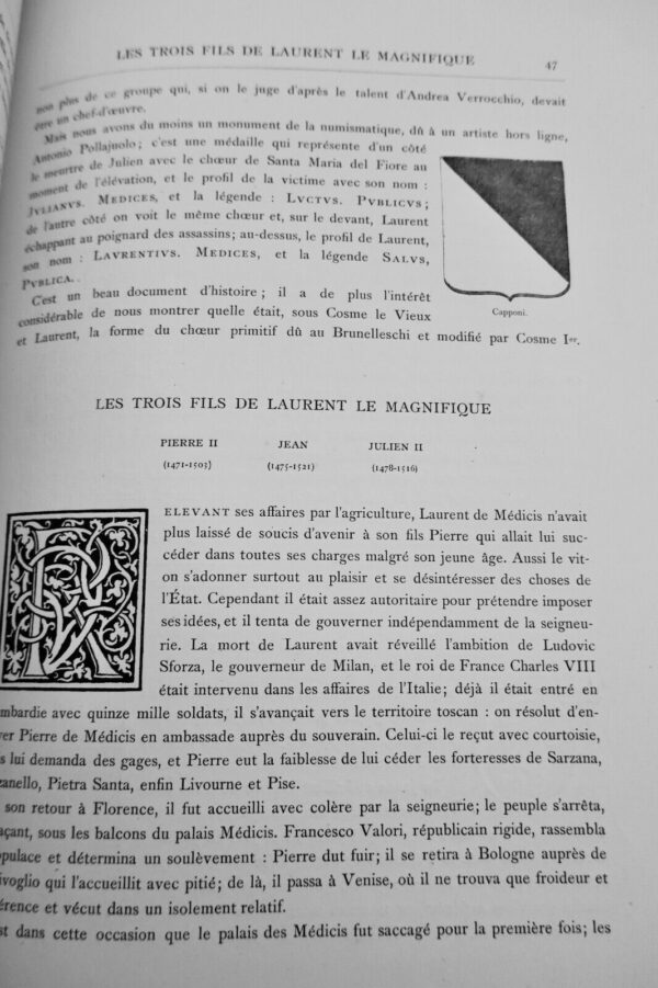 Florence L'Histoire - Les Médicis - Les Humanistes - Les Lettres - les arts 1881 – Image 8