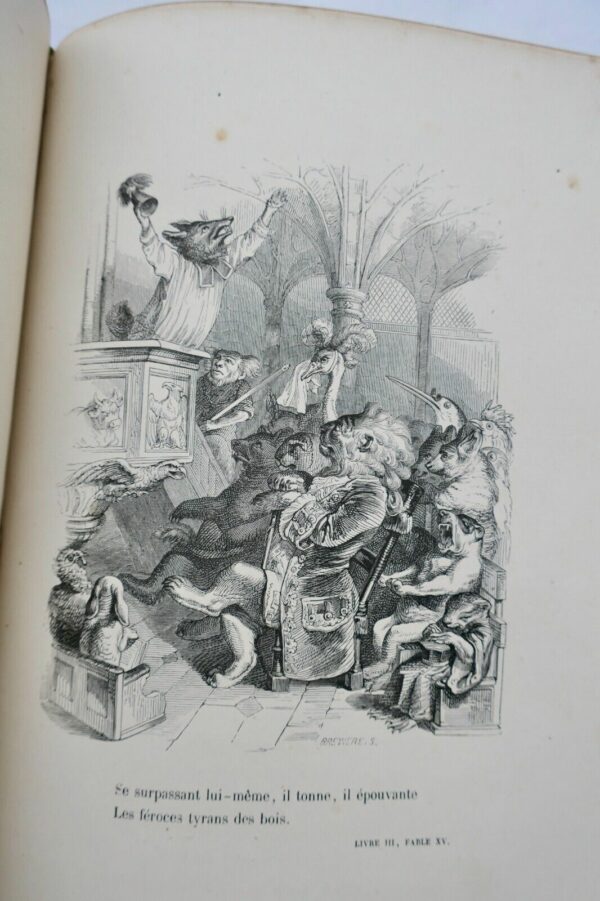 Florian Fables de Florian ; suivies de Tobie et de Ruth, ill- Grandville – Image 6