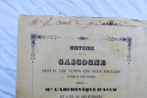 GASCOGNE HISTOIRE DE LA GASCOGNE DEPUIS LES TEMPS LES PLUS RECULES JUSQU... – Image 12