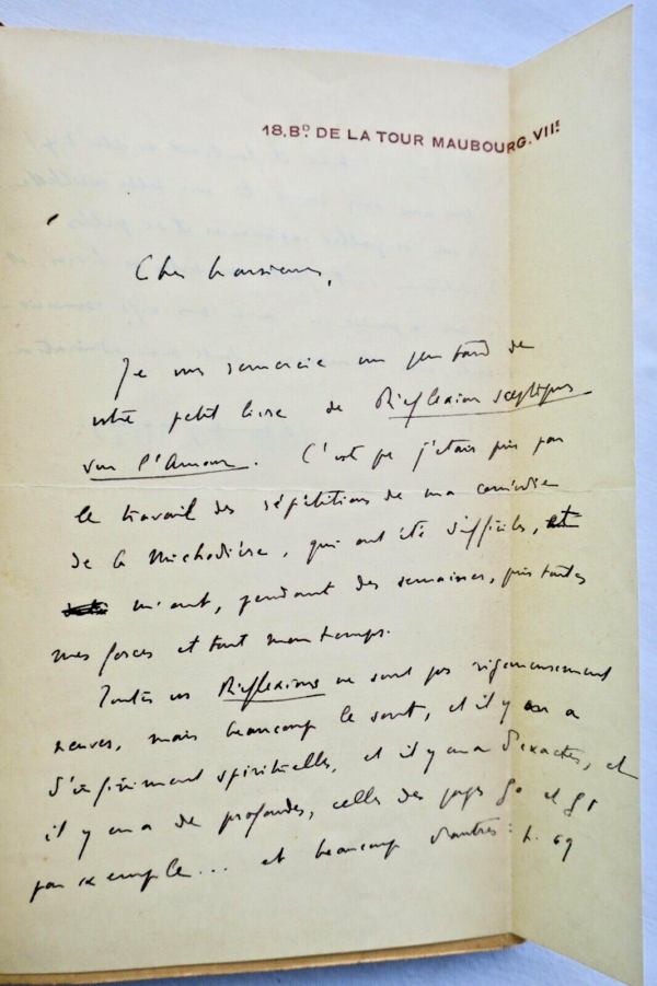 GERALDY Toi et Moi. 1918 + lettre de l'auteur – Image 7