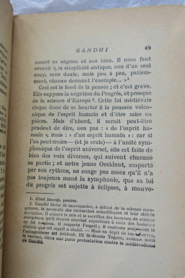 Gandhi écrite par lui-même Pr. de Romain Rolland + Mahatma Gandhi – Image 9