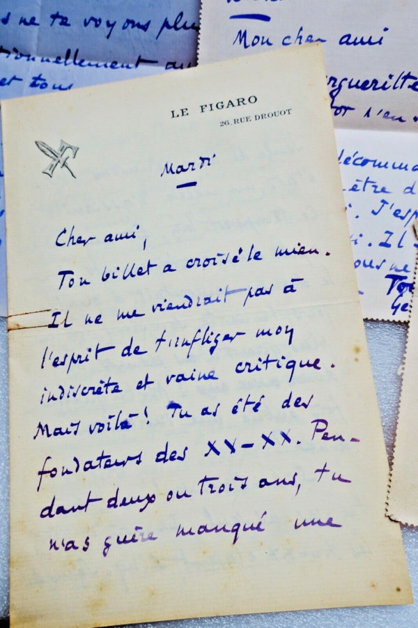 Georges Bourdon lettres autographes manuscrites à Fernand Gregh – Image 4