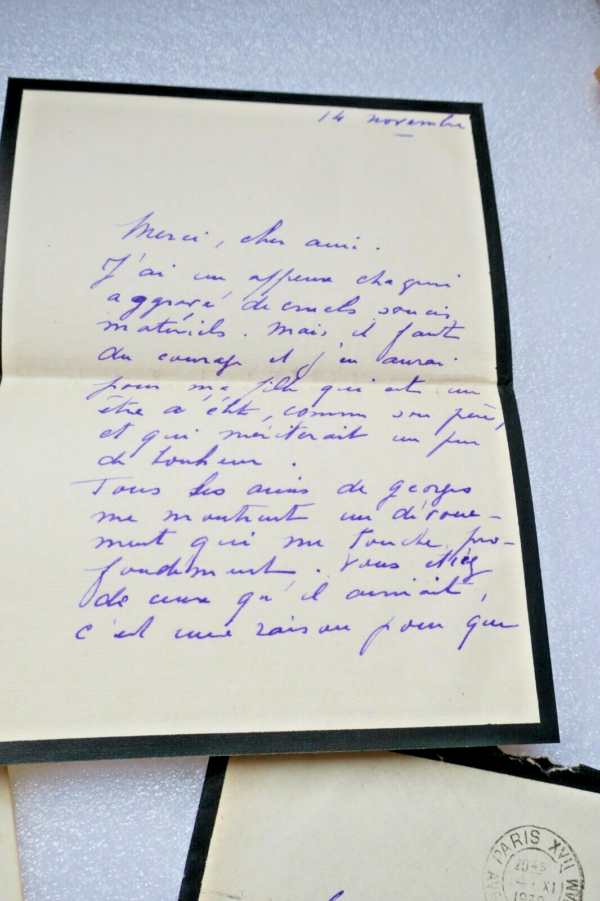 Georges Bourdon lettres autographes manuscrites à Fernand Gregh – Image 6