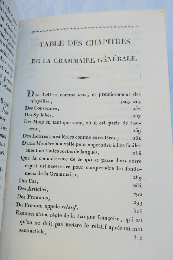 Grammaire générale et raisonnée de Port-Royal. 1803 – Image 8