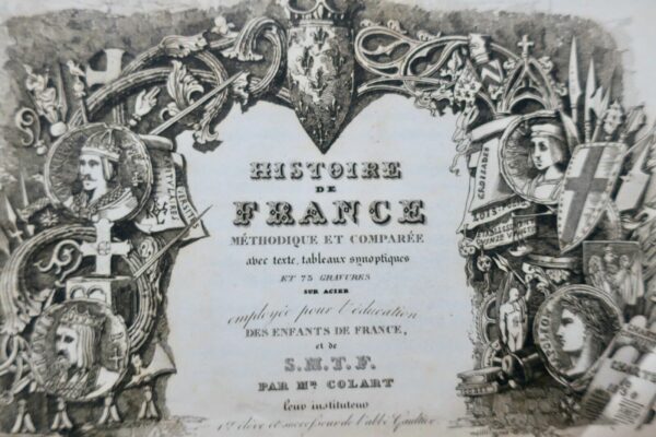 Histoire de France Méthodique et Comparée, 75 gravures, 1835