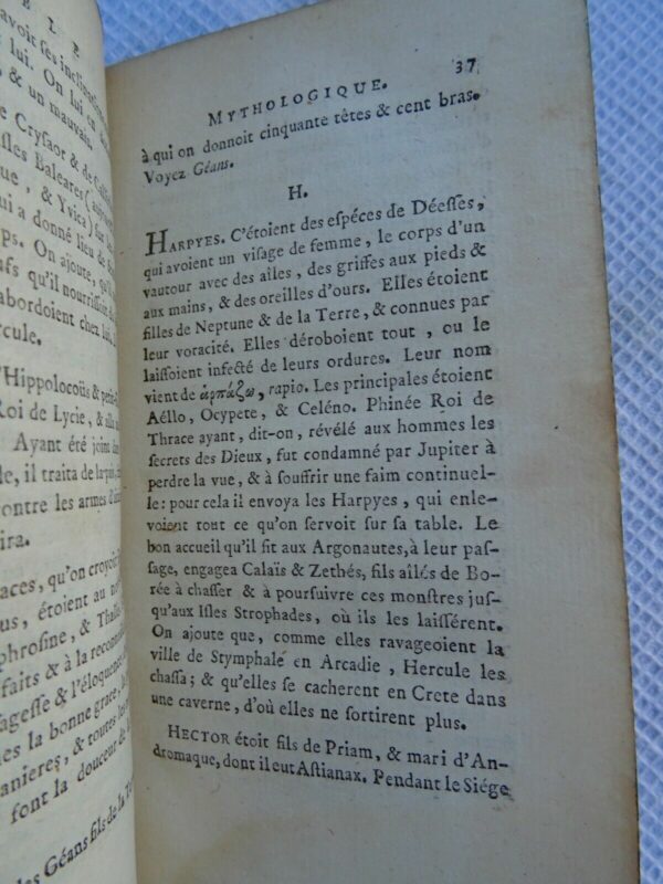 Horace Dictionnaire alphabétique de tous les noms propres.. Horace 1756 – Image 5