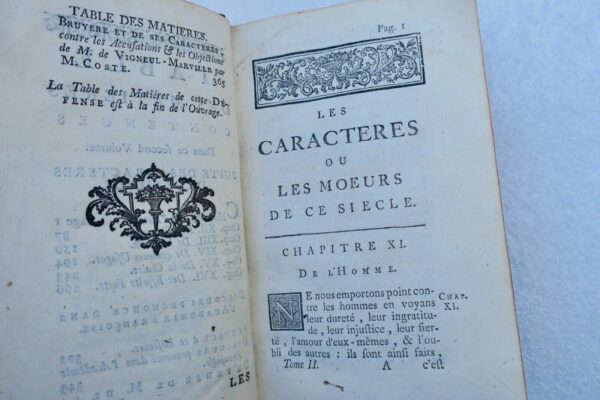 LA BRUYERE Jean de LES CARACTÈRES DE THÉOPHRASTE 1741 – Image 13